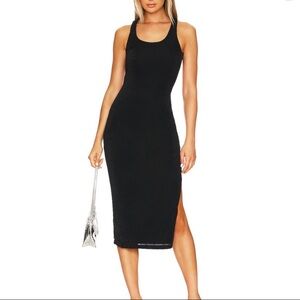 Revolve Black Midi Dress